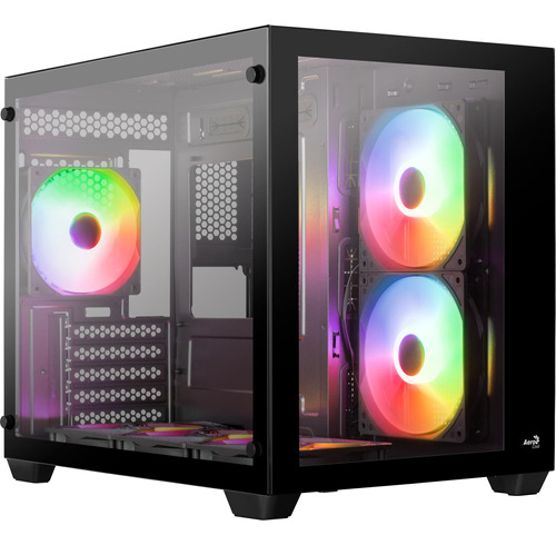 Gabinete Gamer Aerocool Dryft Preto Com 6 Fans Argb Lateral