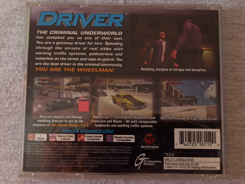 Driver Ps1 Playstation Disco (Usado)