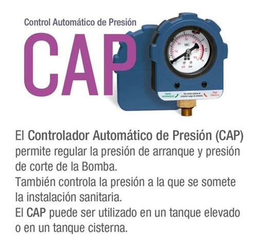 Imagen 5 de 9 de Control Automático Presión Flujo Pluvius Cap Calidad