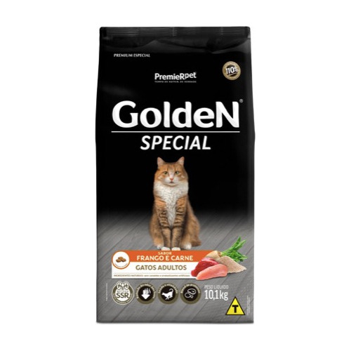 Ração Golden Special Gatos Adultos Frango E Carne 10.1 Kg