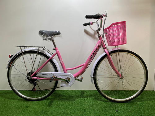 Imagen 6 de 9 de Bicicleta De Paseo Aro 26 Rosada 7 Velocidades