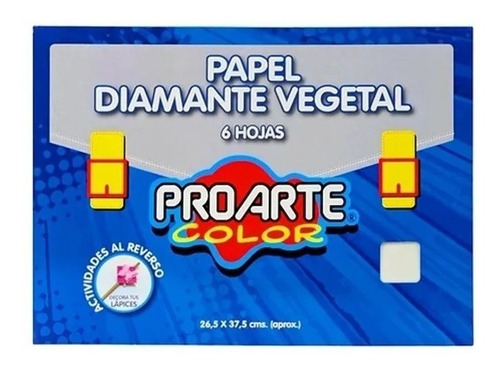 Pack X 3 Block Papel Diamante Vegetal Proarte 6 Hojas