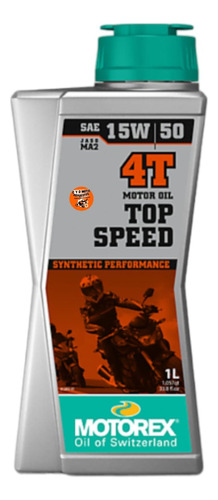 Aceite Motorex Top Speed 15w-50 Sintetico 