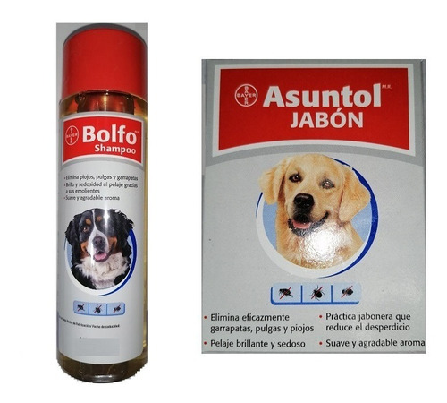 Pulgas Paquete Bolfo Shampoo Y Jabon Asuntol