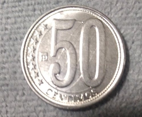 Moneda De 50 Céntimos De Venezuela 70 Años Bcv