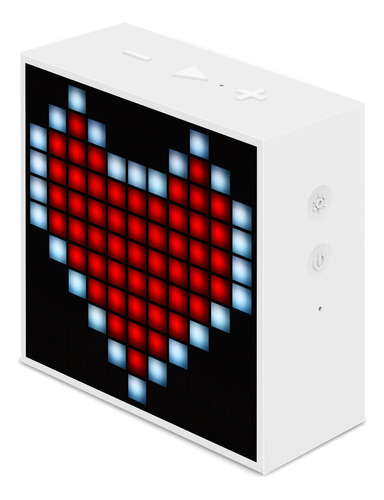 Parlante Portatil Mini Timebox Bluetooth Smart Pixel Divoom Color Blanco