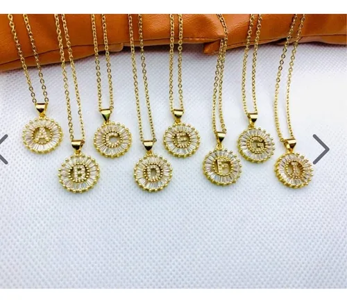 Cadena Oro Chino Dije De Letra