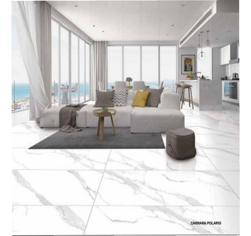 Porcelanato, Rectificado, Brillante, Carrara 60x120 1ra