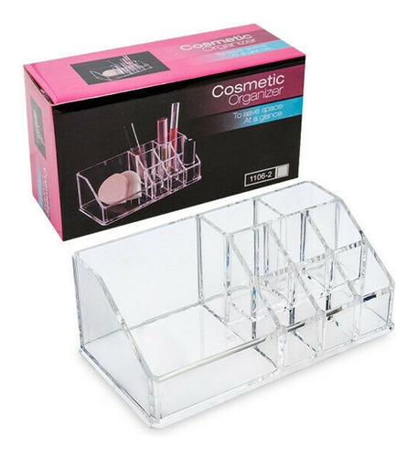 Imagen 1 de 7 de Organizador Maquillaje Cosmetiquero Acrilico Make Up 34173