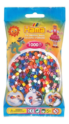 Kit Inicial Hama Beads Midi Perler Mix Colores Pixel