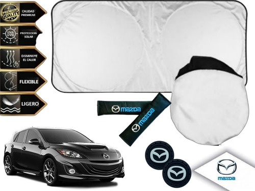 Cubresol + Almohadillas + 2 P.vasos Mazda 3 Hb I Turing 2010