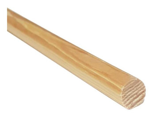 Barra plana de madera de pino con 10 varillas, 12 mm x 50 cm