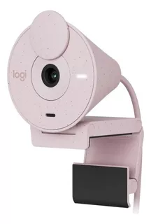 Camara Logitech Brio 300 Fhd 1080p Con Modo Privacidad Color Rosa claro