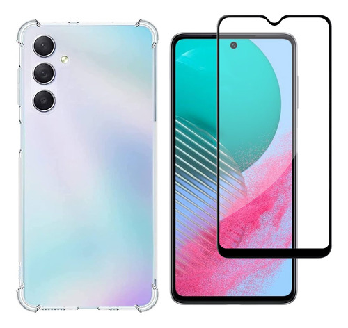 01 Capa + 02x Películas De Vidro 3d 9d Para Galaxy A16 4g 5g