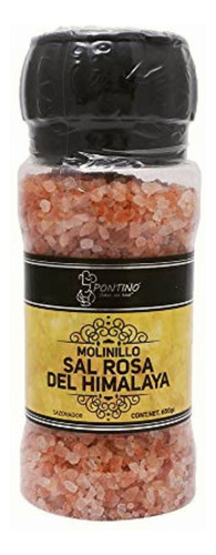 Pontino Condimento Sal Rosa Del Himalaya Molinillo, 650 G,