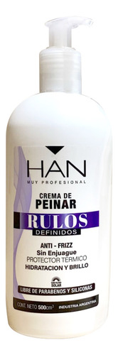 Han Rulos Definidos Crema De Peinar Protector Térmico 500ml