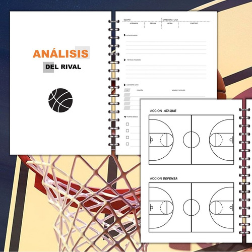 Kit Imprimible Agenda Entrenador Basquet (pdf + Ppt)