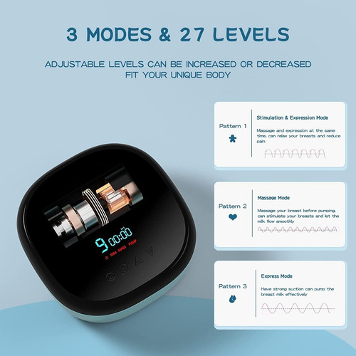 Extractor Eléctrico Doble Digital Batería Recargable Rh338