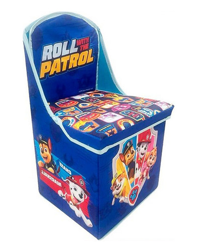 Baul Asiento Plegable Organizador De Juguetes Paw Patrol