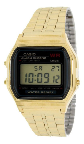 Reloj Para Unisex Casio A_159wgea_1 A_159wgea_1 Dorado