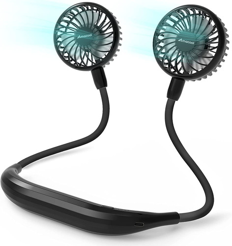 Ventilador De Cuello De 2600 mah Con Banda Para El Cuello, D
