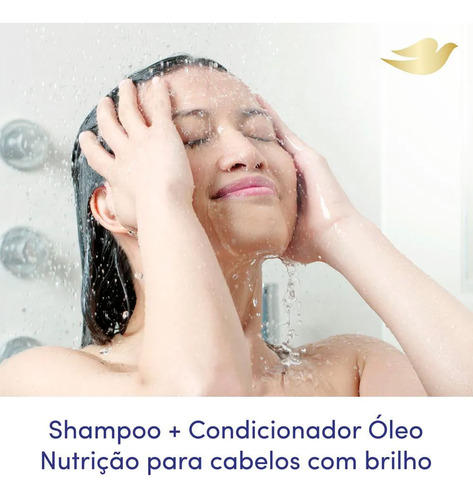 Kit Dove Nutrição Shampoo + Condicionador + Óleo E Sérum + L