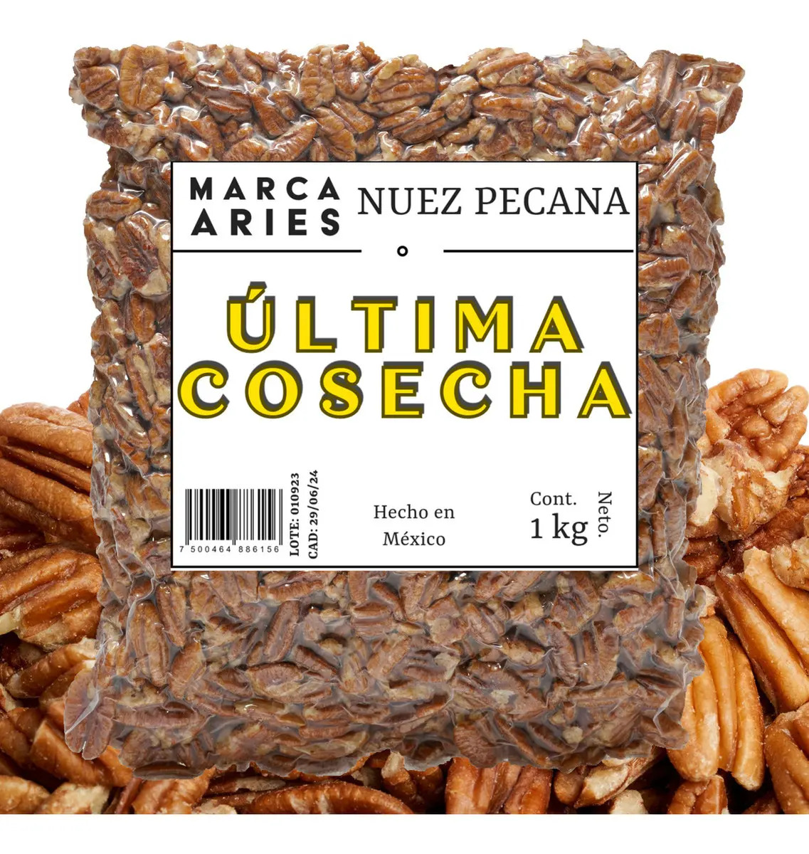 Nuez Pecana - Pedazo Grande - 1 Kg - Última Cosecha - Aries