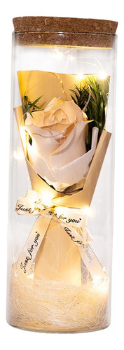 Flor De Rosa En Cristal, Regalo De Flor De Rosa Estilo C