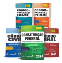 Comprar Livro Legislação Seca 2024 - Constituição + Código Civil + Código De Processo Civil + Código Penal + Código De Processo Penal.