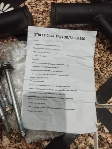 Vende Se Protetor De Motor E Carenagem Fazer 150 Ou Factor..