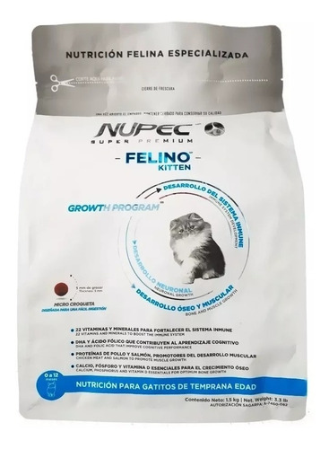 Nupec Kitten 3kg Amplia Caducidad