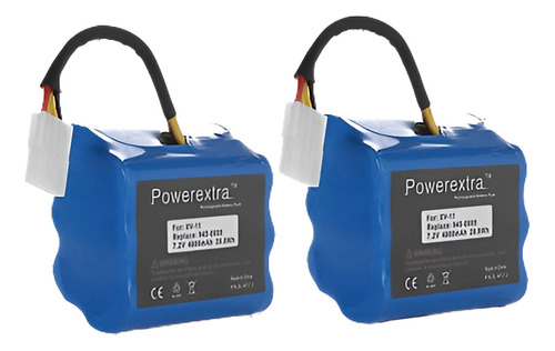 2 X 7.2v Batería Vacío De 4000mah Para Neato Xv-11 Xv-12 Xv-