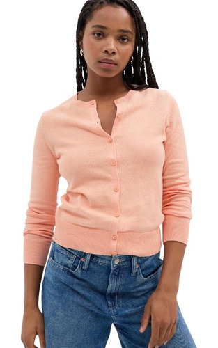 Chaleco Cardigan Rosa