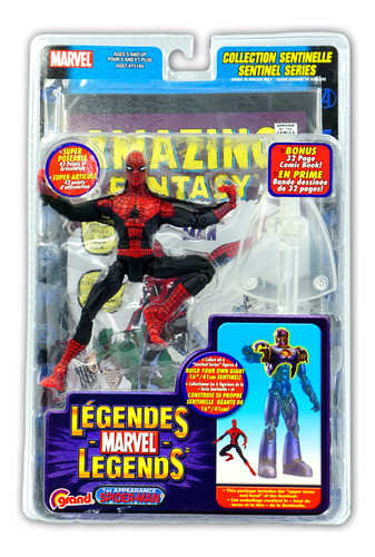 Toy Biz Marvel Legends Sentinel Spider Man 1st No Baf