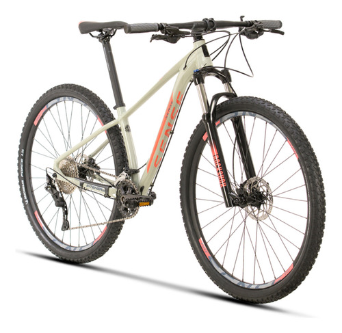 Bike Aro 29 Mtb M17' Freio Hidráulico Intensa Evo 23 Salmão