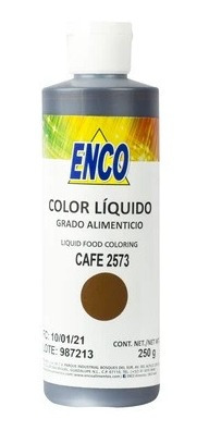 Colorante Liquido Cafe 250 Ml Enco Para Aerografo 2573-250
