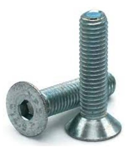 1/2 -13x1-3/4 Tornillo Socket Plano Galv Zinc 5 Piezas