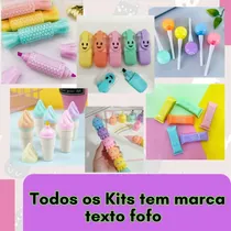 Comprar Kit Papelaria Criativa Fofa Divertida Kawaii Liccil Caixa 15 Itens Criativos Material Escolar