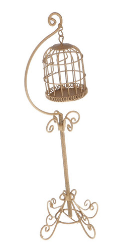 Accesorio De La Casa De Muñecas Del Metal De La Jaula De