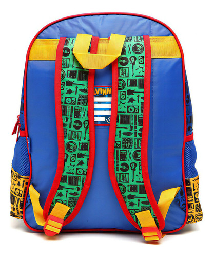 Mochila Let's Rock de Alvin And The Chipmunks, 6962, color azul