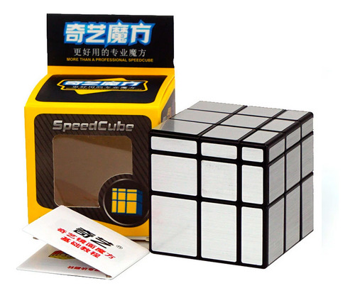 Cubo Profesional 3x3 Mirror Qiyi Espejo Plateado Deformable