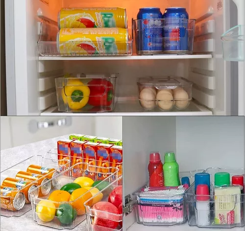 8 Recipientes Organizadores Para Refrigerador