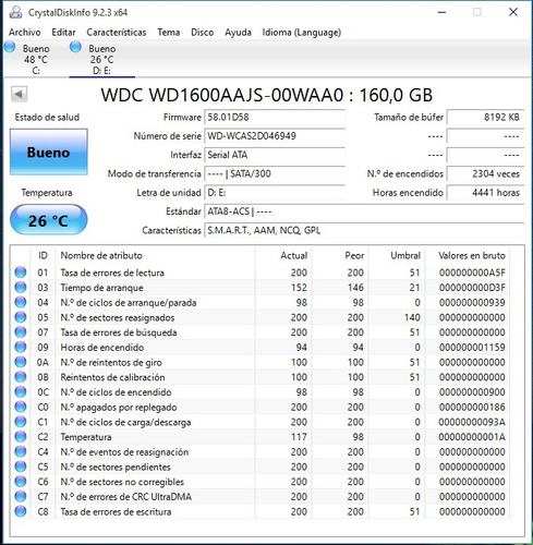 Disco Rígido Western Digital 160gb Caviar Se 3.5 Ver Descrip