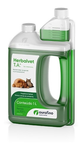 Herbalvet Higienizador De Ambientes Ouro Fino 1 Litro