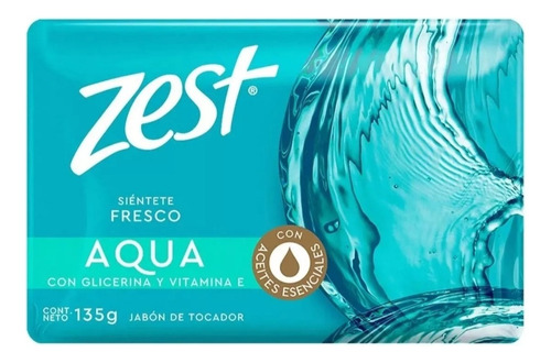 Jabon Zest Aqua Caja Con 6 Pz De 135 Gr