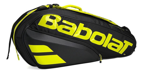 Raqueteira Babolat X6 Pure Aero Preta E Amarela