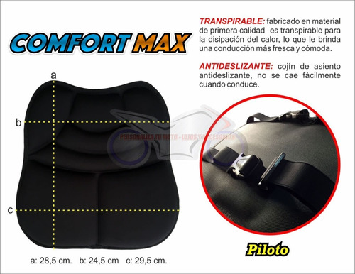Cojines Acolchados Para Viaje Moto (nueva Tecnología)