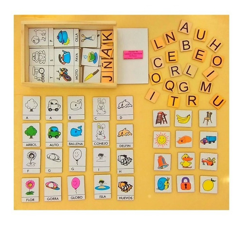 Juego Lectoescritura Didáctico Palabra Letras Envío S/c Caba