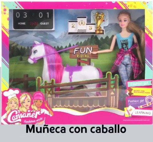 Muñeca Con Caballo 