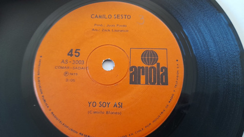 Vinilo Single De Camilo Sesto Algo De Mi -yo Doy Asi(h74-h75